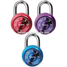 Professional Suppliers Round Shape dial combination padlock with key
